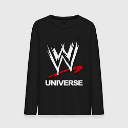 Лонгслив хлопковый мужской WWE universe, цвет: черный