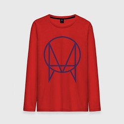 Лонгслив хлопковый мужской Skrillex Symbol, цвет: красный