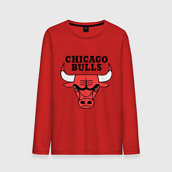 Лонгслив хлопковый мужской Chicago Bulls, цвет: красный