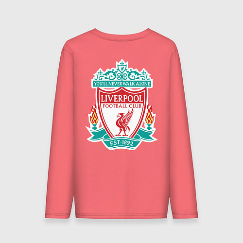 Мужской лонгслив Liverpool FC / Коралловый – фото 2