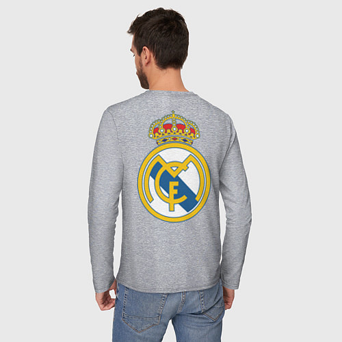 Мужской лонгслив Real Madrid FC / Меланж – фото 4