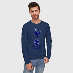 Лонгслив хлопковый мужской Tottenham FC, цвет: тёмно-синий — фото 2