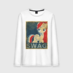 Мужской лонгслив Rainbow Dash SWAG