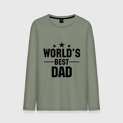 Мужской лонгслив Worlds best DADDY