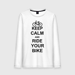 Мужской лонгслив Keep Calm & Ride Your Bike