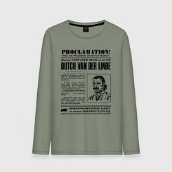 Мужской лонгслив RDR II: Proclamation