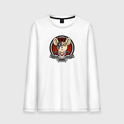 Лонгслив хлопковый мужской Biker Mice from Mars - Vinnie, цвет: белый
