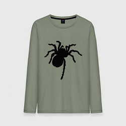 Мужской лонгслив Черный паук