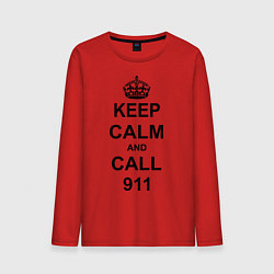 Мужской лонгслив Keep Calm & Call 911