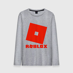 Лонгслив хлопковый мужской Roblox Logo, цвет: меланж