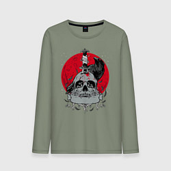 Мужской лонгслив Ворон