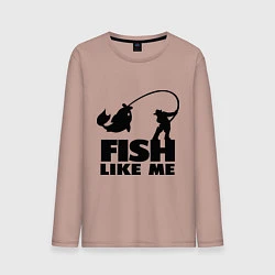 Мужской лонгслив Fish like me