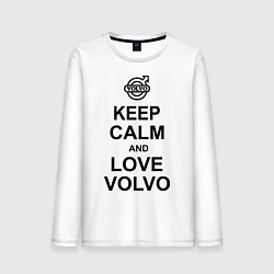 Мужской лонгслив Keep Calm & Love Volvo