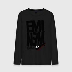 Лонгслив хлопковый мужской Eminem recovery, цвет: черный