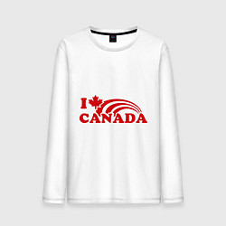 Мужской лонгслив I love Canada