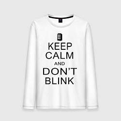 Мужской лонгслив Keep Calm & Don't Blink