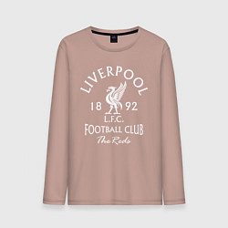 Лонгслив хлопковый мужской Liverpool: Football Club, цвет: пыльно-розовый