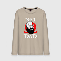 Мужской лонгслив Dad Kratos