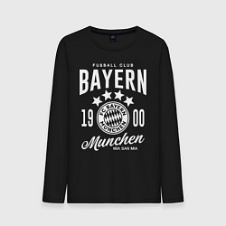 Лонгслив хлопковый мужской Bayern Munchen 1900, цвет: черный