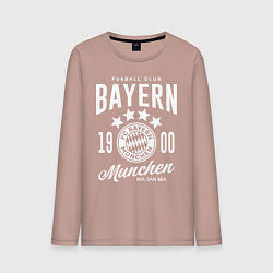 Лонгслив хлопковый мужской Bayern Munchen 1900, цвет: пыльно-розовый