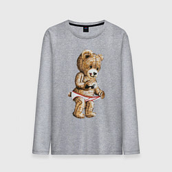 Лонгслив хлопковый мужской Nasty Bear, цвет: меланж