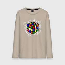 Мужской лонгслив Кубик Рубика