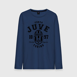 Лонгслив хлопковый мужской Forza Juve 1897: Torino, цвет: тёмно-синий