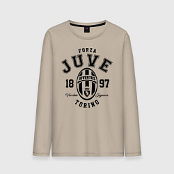 Лонгслив хлопковый мужской Forza Juve 1897: Torino, цвет: миндальный