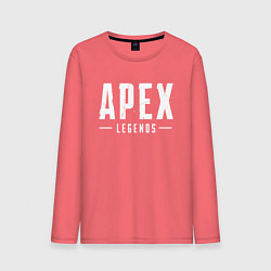 Лонгслив хлопковый мужской Apex Legends, цвет: коралловый