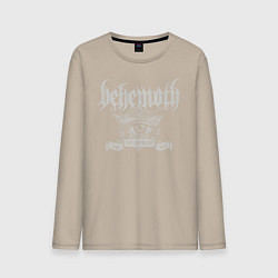 Лонгслив хлопковый мужской Behemoth: The Satanist, цвет: миндальный