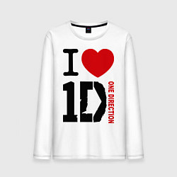 Мужской лонгслив I love 1D