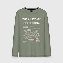 Мужской лонгслив The Anatomy of Freedom