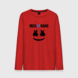 Лонгслив хлопковый мужской Marshmello Mellogang, цвет: красный