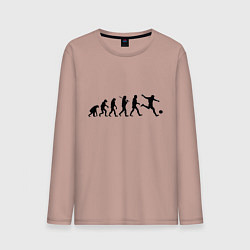 Мужской лонгслив Футбольная эволюция