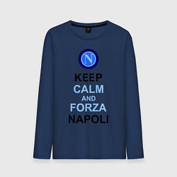 Мужской лонгслив Keep Calm & Forza Napoli