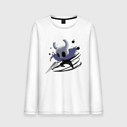Лонгслив хлопковый мужской Hollow Knight, цвет: белый