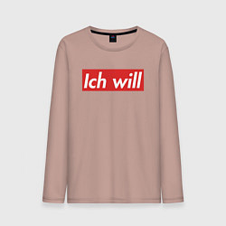 Мужской лонгслив Ich will