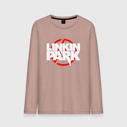 Лонгслив хлопковый мужской LINKIN PARK, цвет: пыльно-розовый