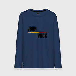 Лонгслив хлопковый мужской John Wick, цвет: тёмно-синий