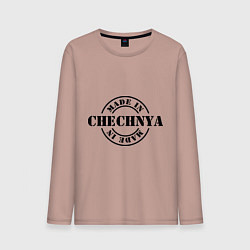 Лонгслив хлопковый мужской Made in Chechnya, цвет: пыльно-розовый