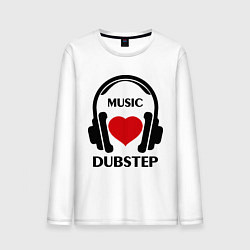 Мужской лонгслив Dubstep Music is Love