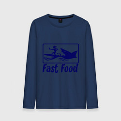 Мужской лонгслив Shark fast food