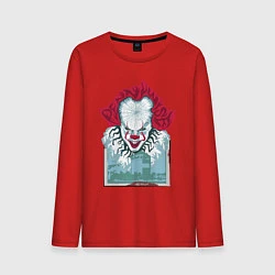 Лонгслив хлопковый мужской Pennywise, цвет: красный