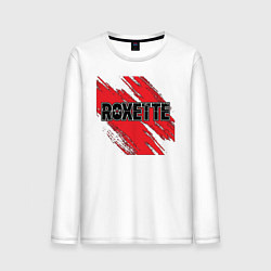 Лонгслив хлопковый мужской Roxette, цвет: белый