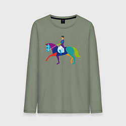 Мужской лонгслив Всадник на коне