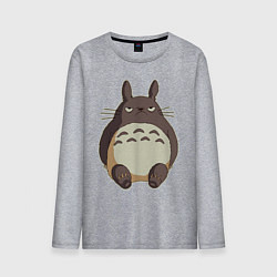 Мужской лонгслив Грустный Тоторо