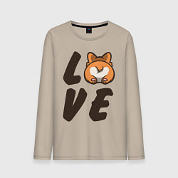 Мужской лонгслив Love Corgi