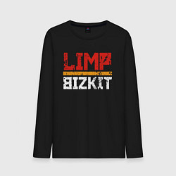 Лонгслив хлопковый мужской LIMP BIZKIT, цвет: черный