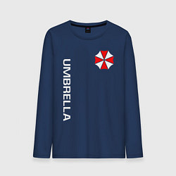 Лонгслив хлопковый мужской UMBRELLA CORP, цвет: тёмно-синий