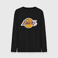 Лонгслив хлопковый мужской LA LAKERS, цвет: черный